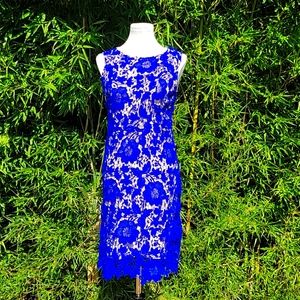 Ryan Michelle Electric Blue Cocktail Dress